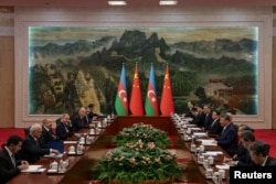 محل برگزاری نشست شانگهای. یکشنبه ۹ شهریور ۱۴۰۴