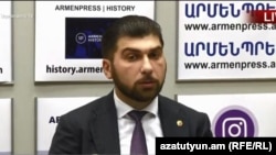 Начальник Государственной контрольной службы Давид Санасарян на встрече с журналистами, Ереван, 5 сентября 2018 г.