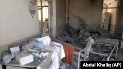 Лашкаргах провинциясындагы атышуудан бүлүнгөн оорукана. Август, 2021-жыл.