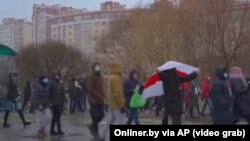 "Коңшулар жүрүшү". Минск шаары. 2020-жылдын 29-ноябры.