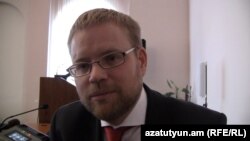 Посол Швеции по вопросам «Восточного партнерства» Мартин Хагстром в Ереване, 21 октября 2014 г.