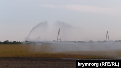 Херсонська область, Чаплинський район, зрошення сільськогосподарських полів, архівне фото
