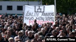 На мітынгу ў Вільні супраць «усеагульнага падатку» на нерухомасьць