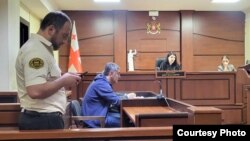 Іраклі Окруашвілі в залі суду 14 травня 2025 року 