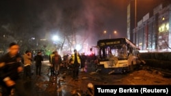 На месцы выбуху ў Анкары, 13 сакавіка 2016 году