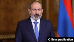 Armenian Prime Minister Nikol Pashinian addresses the 76th session of the UN General Assembly in New York on September 24.
