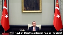 Президент Реджеп Тайип Эрдоган на заседании Совета национальной безопасности (архив) 