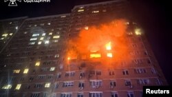 Влучання по багатоповерхівці в Одесі, фото ілюстративне