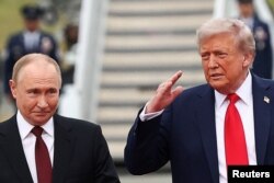 Владимир Путин Дональд Трамп на Аляске
