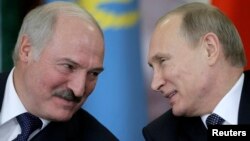 Олександр Лукашенко та Володимир Путін