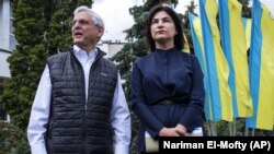 Ուկրաինա - ԱՄՆ գլխավոր դատախազ Մերիկ Գարլանդը և Ուկրաինայի գլխավոր դատախազ Իրինա Վենեդիկտովան, 21-ը հունիսի, 2022թ.