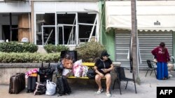 محل اصابت یک موشک ایرانی در تل‌آویو، ۲۵ خرداد