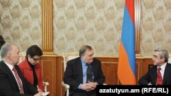 Встреча содокладчиков ПАСЕ по Армении с президентом Армении Сержем Саргсяном, Ереван, 17 марта 2011 г.