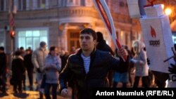 Альтернативная эстафета Олимпийского огня в Саратове     