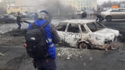 "Алаңға шыққандар банкомат тонамады".  6 қаңтар күні Азаттық түсірген эксклюзив видео