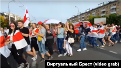 «Карагодная справа», акцыя пратэсту ў Берасьці, 13 верасьня 2020 году.