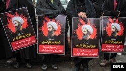 راهپیمایی اعتراضی در ایران در واکنش به اعدام شیخ نمر، روحانی شیعه عربستانی، ادامه دارد.