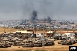 Израил армиясынын техникасы Газа менен чек арада. 17-май 2025-жыл