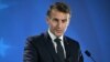 France's President Emmanuel Macron holds a press conference after working sessions at the European Council in Brussels on June 26, 2025.