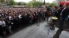 Armenia - Opposition leader Raffi Hovannisian addresses a rally in Yerevan's Liberty Square, 12Apr2013.