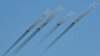 Armenia - Armenian Su-25 warplanes fire rockets during CSTO military exercises near Yerevan, 16Sep2012.