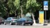 Armenia - Cars parked in downtown Yerevan, 07Aug2013.