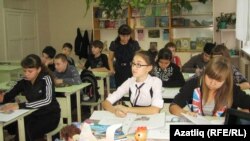 Татар теле дәресендә