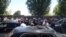 Armenia - Taxi drivers in Gyumri protest against new licensing and taxation rules enforced by the government, 22Jun2012.