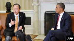 باراک اوباما در دیدار با بان گی مون، دبیر کل سازمان ملل متحد تاکید کرد که کسی خواهان جنگ در شبه‌جزیره کره نیست