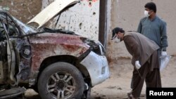 صحنه انفجار بمب در ۵۰ کیلومتری کویته پاکستان