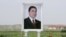 A photo of the new Turkmen president at an Ashgabat racetrack