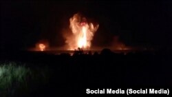 Взрывы в Тверской области во время одной из атак БПЛА, архивное фото