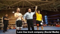 Майкл Рассел жана Басызбек Баратов. 26-июнь, 2021-ж.  Кентукки. АКШ. 