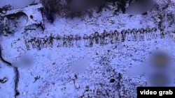 Целы расейскіх жаўнераў, палеглых на полі бою, архіўнае фота