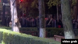 Бишкектеги Чүй-Исанов көчөлөрүнүн кесилиши. 5-октябрь, 2020-жыл. 