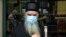 Metropolitan Amfilohije arrives to vote in parliamentary elections at a polling station in Cetinje on August 30.