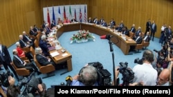 نشست وزیران خارجه ایران و ۵+۱ در ۱۴ ژوئیه ۲۰۱۵ برای امضای توافق هسته‌ای (برجام)