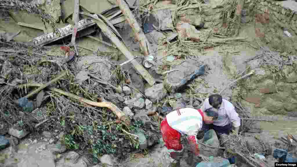 سیل در روستای سیجان استان البرز