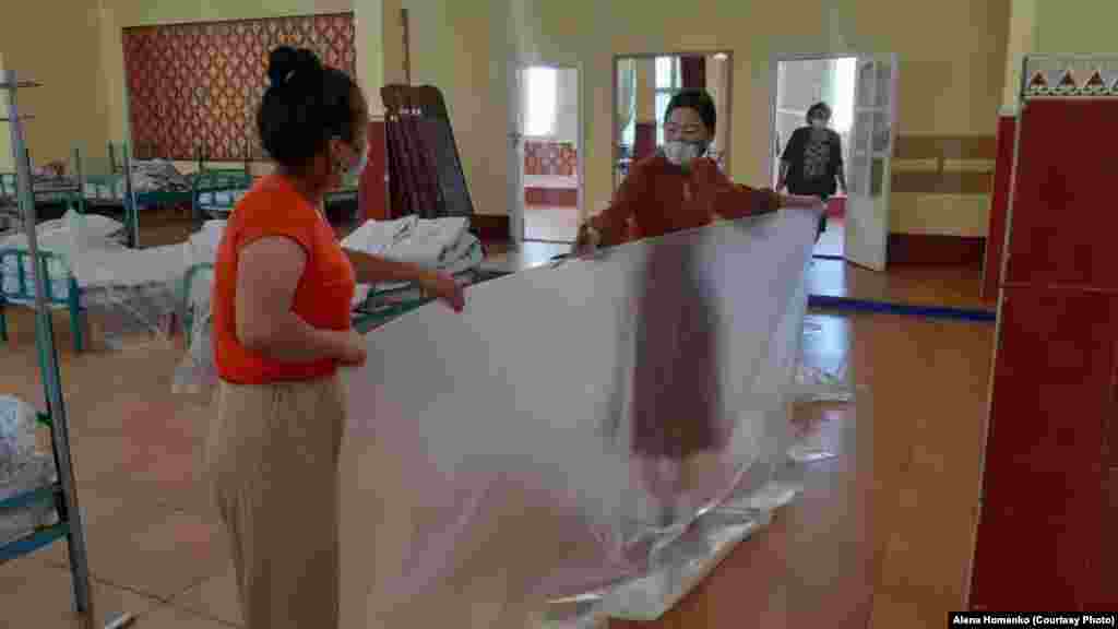 Каракол шаарындагы убактылуу күндүзгү стационар.&nbsp;