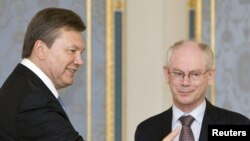 Віктар Януковіч і Герман ван Ромпэй