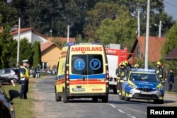 У вёсцы Вырыкі ў Люблінскім ваяводзтве, дзе дрон трапіў у дом. 10 верасьня 2025