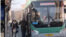 Armenia - People board a public bus in Yerevan, February 3, 2025.