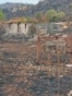 Destroyed building and property after large forest fires in the vicinity of Podgorica, Montenegro