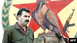 Снимка от 1992 г. показва Абдуллах Йоджалан, лидер на Кюрдската работническа партия (ПКК) в Турция.