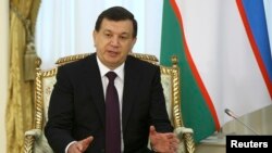 Президент Узбекистана Шавкат Мирзияев — в Астане. 23 марта 2017 года.