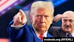 Donald Tramp və Aleksandr Lukaşenko 