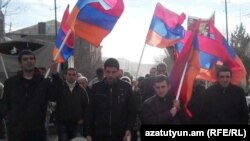 Armenia -- Opposition Armenian National Congress holding a rally in Martuni, Gegharkunik province, 17Dec2010