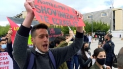 Kosovars March Through Pristina In Support Of Palestinians In Gaza