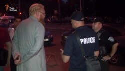 Автомайдан не випустив з Одеси автобуси до Києва з учасниками хресної ходи (відео)