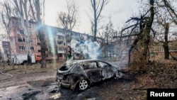 Наслідки одного з попередніх ударів по Кривому Рогу, архівне фото